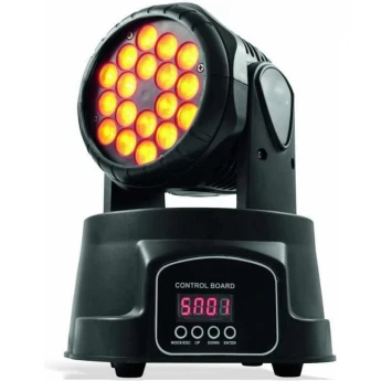 Вращающиеся головы LED типа WASH ROSS MOBI LED WASH 18X3W 35107